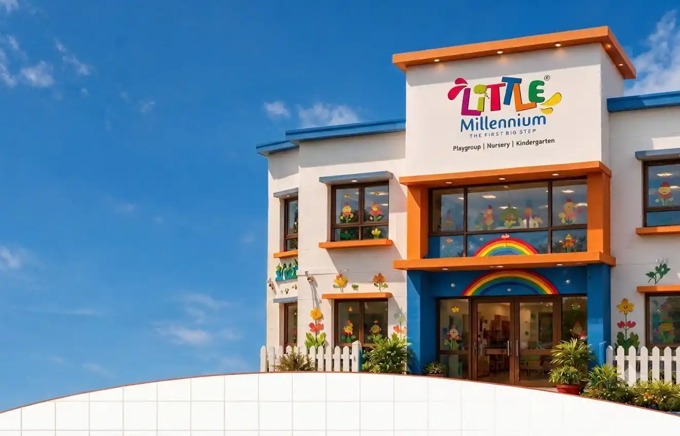 Little Millennium Preschool Building Banner